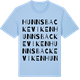 Blue Soul t-shirt med Hunnsbackeviken ordlek t-shirt