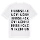 White t-shirt med Hunnsbackeviken ordlek t-shirt