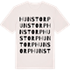 Vintage White t-shirt med Hunstorp ordlek t-shirt
