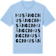 Blue Soul t-shirt med Husängen ordlek t-shirt