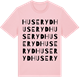 Pink Cotton t-shirt med Huseryd ordlek t-shirt
