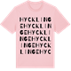 Pink Cotton t-shirt med Hycklinge ordlek t-shirt