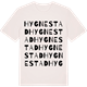 Vintage White t-shirt med Hygnestad ordlek t-shirt
