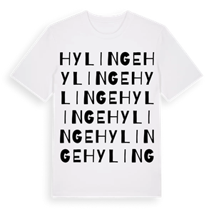 Hylinge ordlek t-shirt – ekologisk bomull t-shirt från Pinshirt