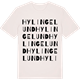 Vintage White t-shirt med Hylingelund ordlek t-shirt