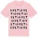 Pink Cotton t-shirt med Hylta ordlek t-shirt