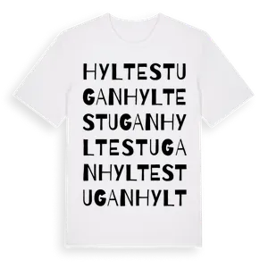 Hyltestugan ordlek t-shirt – ekologisk bomull t-shirt från Pinshirt