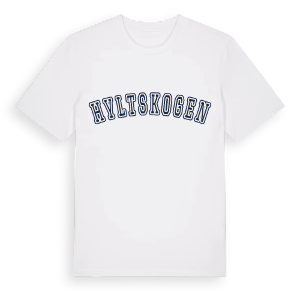 Hyltskogen college t-shirt – ekologisk bomull t-shirt från Pinshirt