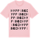 Pink Cotton t-shirt med Hyppinge ordlek t-shirt