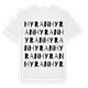 White t-shirt med Hyran ordlek t-shirt