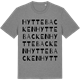 Mid Heather Gray t-shirt med Hyttebacken ordlek t-shirt