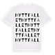 Hyttfallet ordlek t-shirt