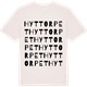 Vintage White t-shirt med Hyttorpet ordlek t-shirt