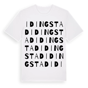Idingstad ordlek t-shirt – ekologisk bomull t-shirt från Pinshirt