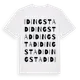 White t-shirt med Idingstad ordlek t-shirt