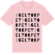 Pink Cotton t-shirt med Igeltorpet ordlek t-shirt