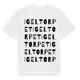 White t-shirt med Igeltorpet ordlek t-shirt