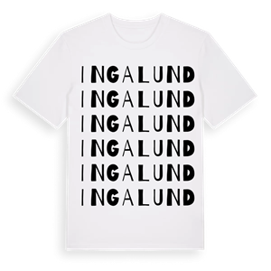 Ingalund ordlek t-shirt – ekologisk bomull t-shirt från Pinshirt
