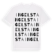 White t-shirt med Ingelsta ordlek t-shirt