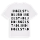 White t-shirt med Ingelstadlund ordlek t-shirt
