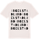 Vintage White t-shirt med Ingelstadlund ordlek t-shirt