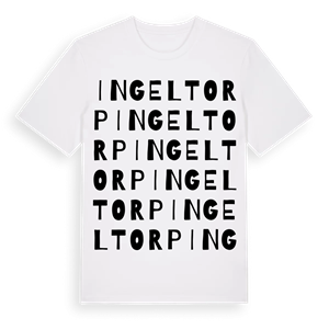 Ingeltorp ordlek t-shirt – ekologisk bomull t-shirt från Pinshirt