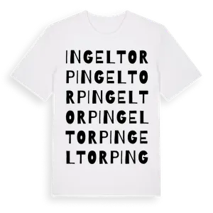 Ingeltorp ordlek t-shirt – ekologisk bomull t-shirt från Pinshirt