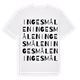 Ingesmålen ordlek t-shirt