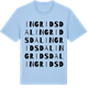 Blue Soul t-shirt med Ingridsdal ordlek t-shirt
