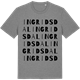 Mid Heather Gray t-shirt med Ingridsdal ordlek t-shirt