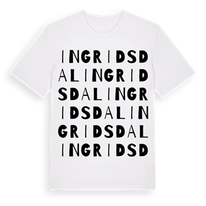 Ingridsdal ordlek t-shirt – ekologisk bomull t-shirt från Pinshirt