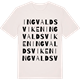 Vintage White t-shirt med Ingvaldsviken ordlek t-shirt