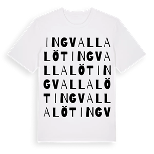Ingvalla Löt ordlek t-shirt – ekologisk bomull t-shirt från Pinshirt