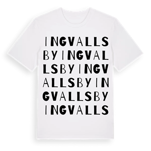 Ingvallsby ordlek t-shirt – ekologisk bomull t-shirt från Pinshirt