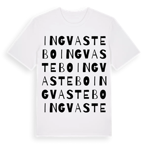 Ingvastebo ordlek t-shirt – ekologisk bomull t-shirt från Pinshirt
