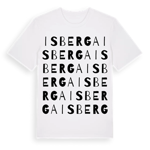 Isberga ordlek t-shirt – ekologisk bomull t-shirt från Pinshirt