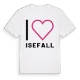 Jag älskar Isefall t-shirt stort tryck