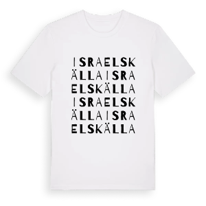 Israels källa ordlek t-shirt – ekologisk bomull t-shirt från Pinshirt