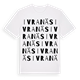 White t-shirt med Ivranäs ordlek t-shirt