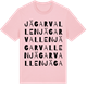 Pink Cotton t-shirt med Jägarvallen ordlek t-shirt