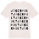 Vintage White t-shirt med Jägerhult ordlek t-shirt
