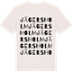 Vintage White t-shirt med Jägersholm ordlek t-shirt