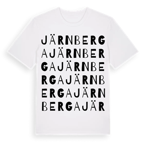 Järnberga ordlek t-shirt – ekologisk bomull t-shirt från Pinshirt