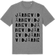 Mid Heather Gray t-shirt med Järnevid ordlek t-shirt