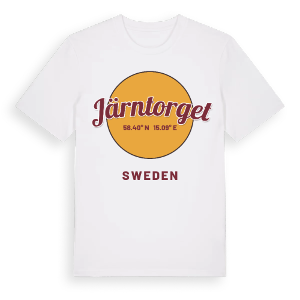 Järntorget cirkel t-shirt – ekologisk bomull t-shirt från Pinshirt