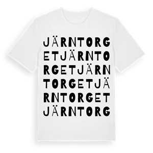 Järntorget ordlek t-shirt – ekologisk bomull t-shirt från Pinshirt