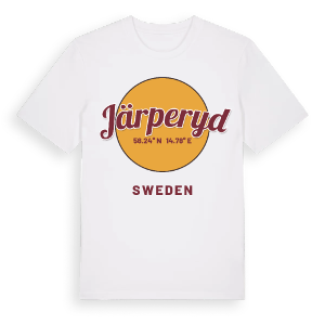 Järperyd cirkel t-shirt – ekologisk bomull t-shirt från Pinshirt