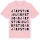 Pink Cotton t-shirt med Järpstugan ordlek t-shirt