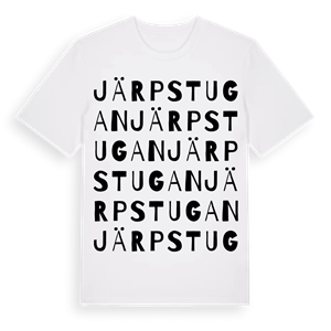 Järpstugan ordlek t-shirt – ekologisk bomull t-shirt från Pinshirt