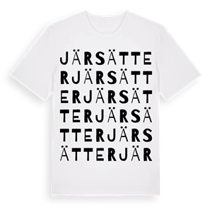 Järsätter ordlek t-shirt – ekologisk bomull t-shirt från Pinshirt